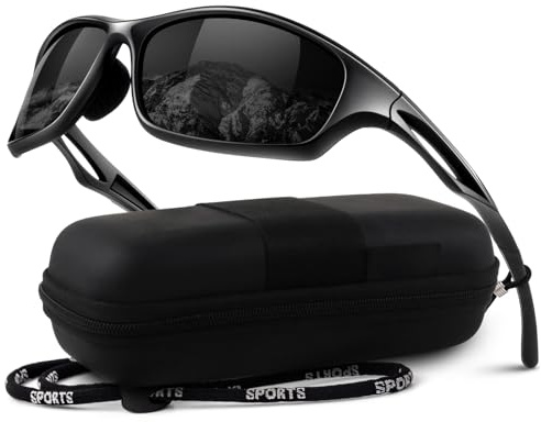 LINVO Sonnenbrille Herren Polarisiert Verspiegelt Sportbrille Autofahren Angeln Fahrradbrille mit 100% UV400 Schutz Cat 3 CE