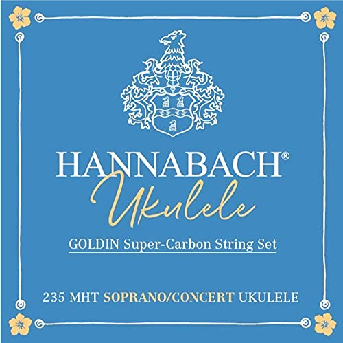 Hannabach Ukulele-Saiten Sopran/Concert, Goldin, Satz 235MHT