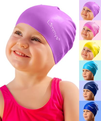 Limmys Schwimmkappe für Kinder – Aus 100 % Silikon – Für Jungen & Mädchen – Weich, Dehnbar & Bequem – Entwickelt für Komfort & Langlebigkeit