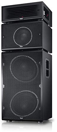 Teufel Power HiFi Modulares Bluetooth Lautsprecher-System, 440 W | DJ-Beschallungsanlage, Umfangreiche Anschlüsse, 2 Subwoofers, Konzerterlebnis ins Wohnzimmer - Schwarz