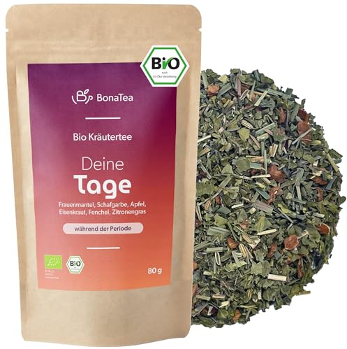 BIO Deine Tage Kräutertee mit Frauenmantel, Schafgarbe, Eisenkraut und weiteren leckeren Frauenkräutern nach traditioneller Rezeptur