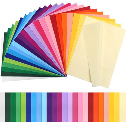 Kesote Seidenpapier 240 Geschenkpapier 24 Farbe Origami Papier 29 x 20 cm | Weihnachten Transparentpapier Pompoms Verpackungsmaterial, Bastelpapier Packpapier Geschenk Hochzeit Deko Buntpapier Basteln