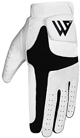WESTWOOD FOX Golfhandschuh Herren, Rutschfester Leder-Premium Linke Hand und rechte, langlebig Golf flexibel, strapazierfähig, Griff Golf (M/L, Links Hand (für Rechtshänder Golfer))
