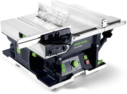 Festool CSC SYS 50 EBI-Basic Akku-Tischkreissäge 2x18 V im Systainer | Mobile Tischkreissäge mit EC-TEC Motor, 48 mm Schnitthöhe, Parallelschnitt bis 280 mm, Gehrung bis 70°