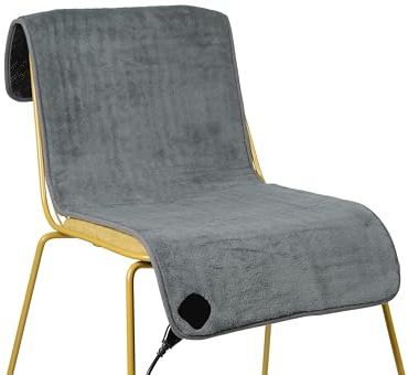 Tristar Elektrische Stuhlauflage - 110x40 cm - 6 Heizstufen - 90 Min Timer - Abnehmbarer Regler - Waschmaschinenfest - Schnelle Erwärmung - Rutschfest & Verstellbar - BW-4772