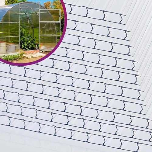 4 mm - 6mm - 8 mm - 10 mm Gewächshausplatten | 10er & 5er Sets | 1500 x 700 mm | Zuschnitt auf Wunschmaß | Stegplatte - Polycarbonat (4mm | 5 Stück)