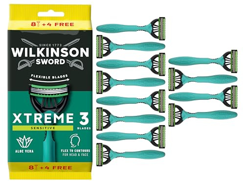 Wilkinson Sword Xtreme 3 Sensitive Einwegrasierer für Männer 8+4