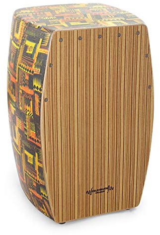 TIGER CAJ3 Cajon mit Spielfläche Zebrawood | Tribal-Design, mit strukturierter Spieloberfläche