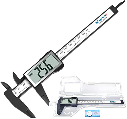 Kynup Digitaler Messschieber mit großem LCD-Bildschirm, Digitale Schieblehre, Millimeter/Zoll Umwandlung, Leichter Messwerkzeuge Messschieber, 150mm Caliper with Large LCD Screen
