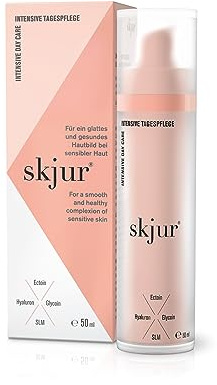 Skjur intensive Tagespflege - Gesichtscreme Damen für trockene Haut [mit Hyaluron & Ectoin] - Tagescreme Gesicht gegen Falten - Gesichtspflege - Feuchtigkeitscreme Gesicht - Vegane Skincare (50ml)