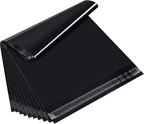 Anstore 60 Versandtaschen Vinted, Versandbeutel Plastik, 300x400mm Wasserdichte Versandtaschen Schwarz, Selbstklebend und Blickdicht, Versandbeutel Plastik für Kleidung und Textilien