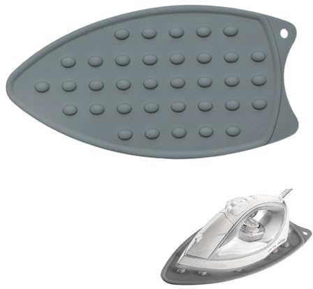 Silikon Bügeleisen Matte,Silikon Hitzebeständige Bügeleisenablage,Bügeleisen-Ablage,Bügeleisenunterlage,Bügeleisenablage für Bügelbrett Bügelbrett und Matte,Grau