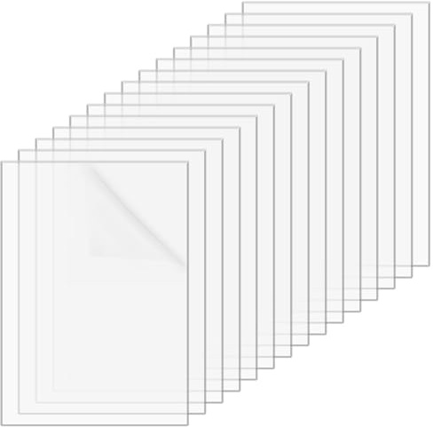 NAROSEBE 15er A4 Transparente Acrylplatte Acrylglas Platte 297 x 210 MM | Klare Acrylglas Kunststoffplatte 1 mm Acrylplatte Acrylglas Glasklar Platten, für Househld Dekoration Display Bilderrahmen