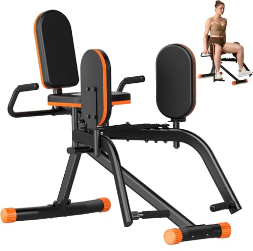 HXD-ERGO 6 Widerstandsstufen Hip Abductor Machine für Zuhause, Glute Machine Spagattrainer, Bequem Beinspreizer, Innenschenkel Trainer für(Doppelfunktion) (Beinübungen)