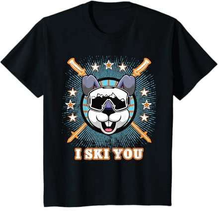 Ski Alpin Kinder Skifahren Skibekleidungen cool Skisport T-Shirt