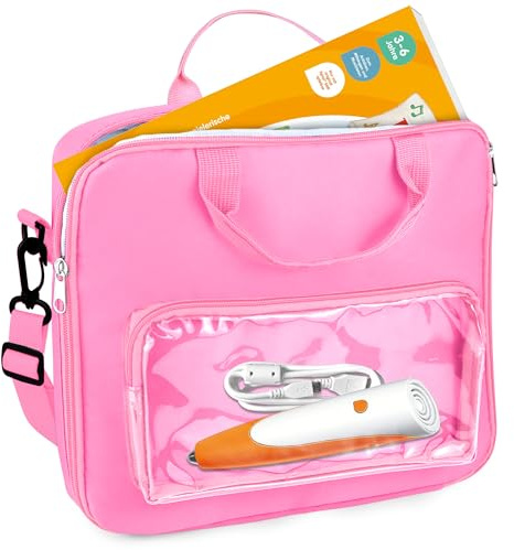 Gaga city 8-10 Zoll Tablet Tasche für Tiptoi Stift und Bücher, Rosa | Kompatibel mit VTech MagiBook v2