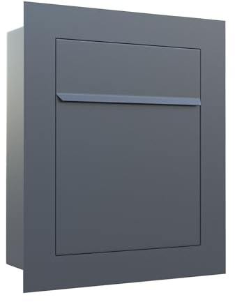 Unterputz-Briefkasten, Design Einbaubriefkasten Bari Anthrazit - Bravios