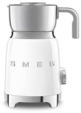 Smeg, Montalattte Multifunktion MFF11WHEU, mit Induktionssystem, 6 voreingestellte Programme, eine manuelle Funktion, abnehmbare Karaffe von 600 ml, Messkappe, integriertes Umschlag, 500W, Weiß