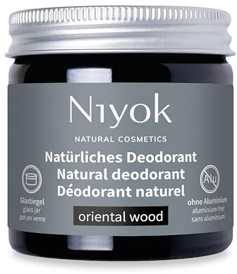 Niyok 2-in-1 anti-transpirante Deocreme "Oriental Wood" (40ml) • Natürliches Deo ohne Aluminium • 24h Schutz vor Geruch & Schweiß • Deodorant Creme Unisex • Feste Deo Creme vegan