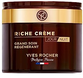 Yves Rocher Riche Crème Tag- & Nachtcreme, 75 ml | Für reife Haut, mit Öl aus 1.000 Rosen und 30 kostbaren Ölen, nährt, regeneriert und straffend