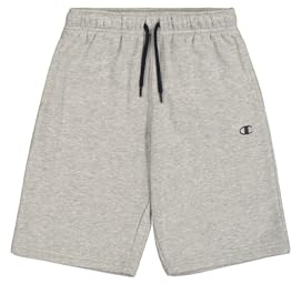 Champion Legacy Basics B-Bermuda Shorts für Kinder und Jugendliche, Hellgrau meliert, 11-12 Jahre