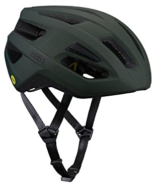 BBB Fahrradhelm für Erwachsene, Mountainbike und Rennrad, MIPS Sicherheitsschutz, leichtes abnehmbares Visier, Dune 2.0, Reisetasche, BHE-22T, Off-White, 58-61 cm/ L, Matt Weiß,