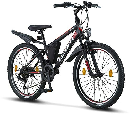 Licorne Bike Guide Premium Mountainbike in 20, 24, 26, 27.5 und 29 Zoll Fahrrad für Mädchen Jungen Herren und Damen