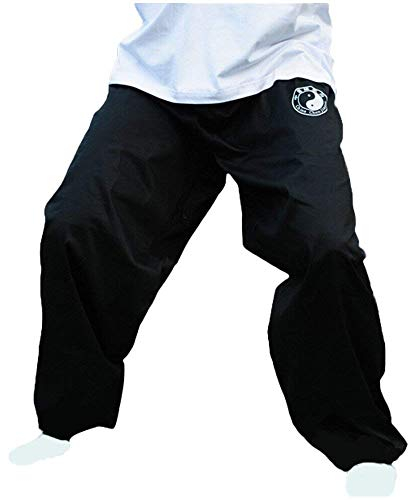 G-LIKE Kampfsport Taiji Training Hose - Chinesische Kampfkunst Chenjiagou Tai Chi Kung Fu Qigong Shaolin Weite Beine Knickerbocker Graziöse Uniform für Damen Herren (XS)