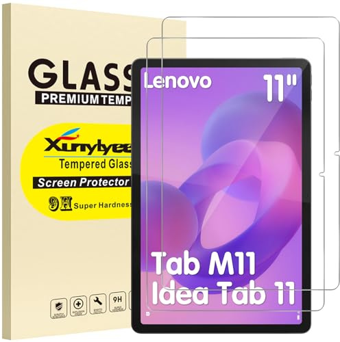XunyLyee 2 Stück Schutzfolie für Lenovo Idea Tab 11 Zoll/Lenovo Tab M11 | TB-336ZU TB-336FU/ TB-330FU TB-331FC Panzer Schutz Glas Displayschutz HD-Klarheit