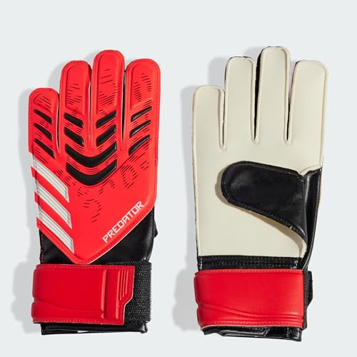 adidas Pred Gl Trn J Fußball-/Fußball-Torwarthandschuhe (ohne Fingersave) für Jungen und Mädchen, Größe 4, Schwarz