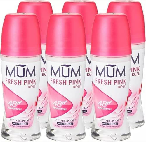 Mum Fresh Pink Roll On Deo, 6 x 50 ml