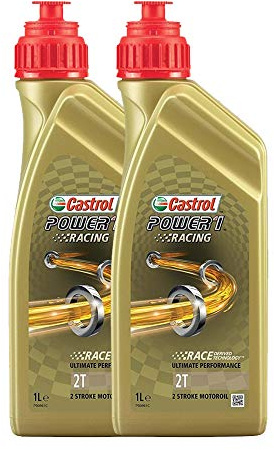 Motoröl für Motorrad und Roller Castrol Power 1 Racing 2T Packung 2x1 l.