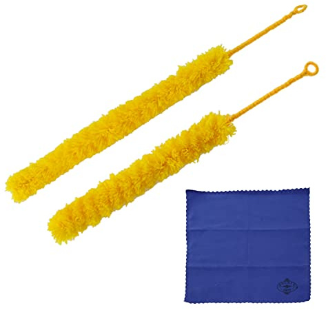 2Pcs Flöten Reinigungsbürste, Flöte Reinigung Swab Pinsel kompatibel mit Holzblasinstrumenten Flöte Teile