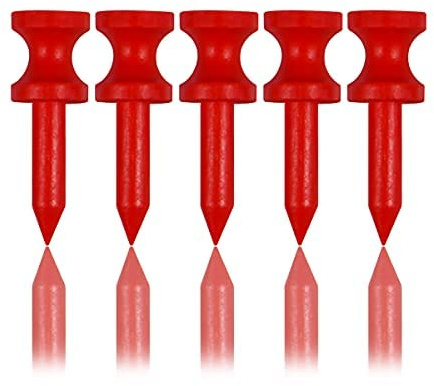 LIKOSO Golf Tees Holz 32MM 100 Stück Aus Bambus Biologisch Abbaubare langlebigere Rot