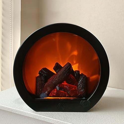 Led Kamin, Kamin Lamp Touch-Bedienung, Elektrische Kamine Mit Flammeneffekt, USB&Batteriebetrieben Kaminfeuer Simulation Tischkamin Ornament Nach Hause