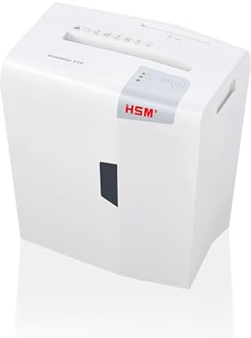 HSM shredstar S10 Aktenvernichter I Streifenschnitt 6,0 mm I Sicherheitsstufe P-2 I Leiser Home Office Schredder für Papier, CD/DVD, Kreditkarten I 18l Auffangbehälter I 10 Blatt I 2 J. Garantie