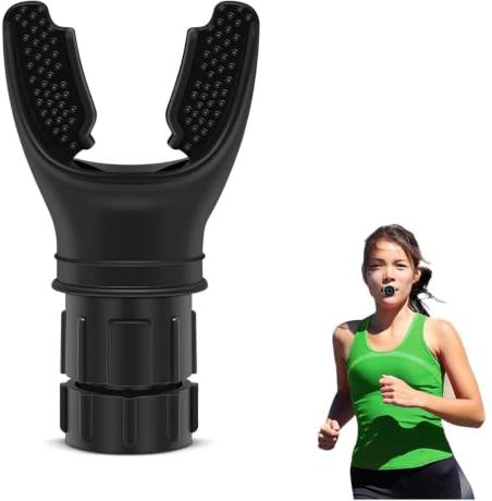 Lungentrainer Atemtrainer, Oxyfit Breathing Trainer, Lungentrainer Sport | Atemtrainer Lungentrainer Sport Zur Verbesserung Der Lungenkapazität, Lung Trainer Mit Elnstellbaren Widerständen (Schwarz)