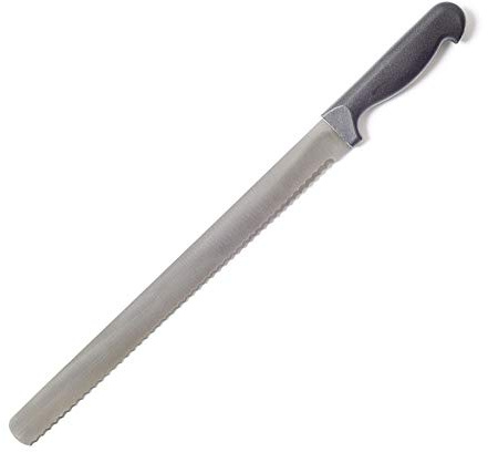 DECORA 0271010 KÜCHENMESSER MIT WELLENSCHLIFF KLINGE 30 CM, Stahl