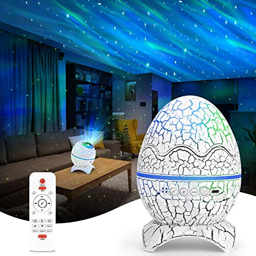 LED Sternenhimmel Projektor, Galaxy Planetarium mit Fernbedienung, Nachtlicht Polarlicht mit Bluetooth Lautsprecher, Aurora-Effekten, weißes Rauschen und Sternen für Kinder Erwachsene Deko