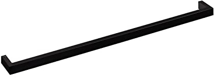 Handtuchhalter ATLANTA Länge 413 mm BA 400 mm schwarz matt brüniert für Wand- / Schrankmontage Handtuchstange Handtuchreling von SOTECH