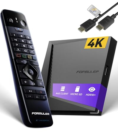 Formuler Z11 PRO MAX 4K Android 11 BT1 Edition, MYTVOnline3, HTS eCom HDMI | Widevine L1, Smart OTT Media Player TV Box, 4K UHD HDR10+, WLAN, Mali G57 GPU, 4GB RAM/32GB eMMC, Bluetooth Fernbedienung