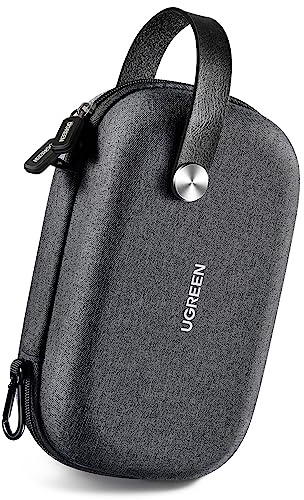 UGREEN Elektronik Kabeltasche Tragbar Reise Organisation M (Schwarz) | Wasserresistent; Etui Tech Pouch Bag für Ladegeräte,Festplatten, Zubehör,Kabel,USB Stick,SD Karten,USB-HUB,Kameraequipment