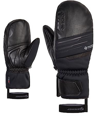 Ziener Herren GARCELO Ski-Fäustling/Wintersport | Primaloft, Soft-Shell, Black, 9