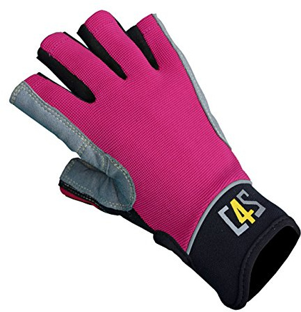 crazy4sailing Unisex Segelhandschuhe Racing - 5 Finger-frei, Farbe:Candy, Größe:XL
