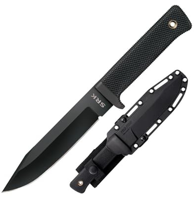 Cold Steel Srk Messer mit Fester Klinge, Schwarz