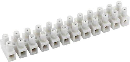 Lumonic 5x Lüsterklemme für Kabel Größen von 0,5-2,5mm² I Für bis zu 3 Ampere und 380 Volt I Lüsterklemmen in einer 12er Reihe von Kupfer Verbindungsklemmen