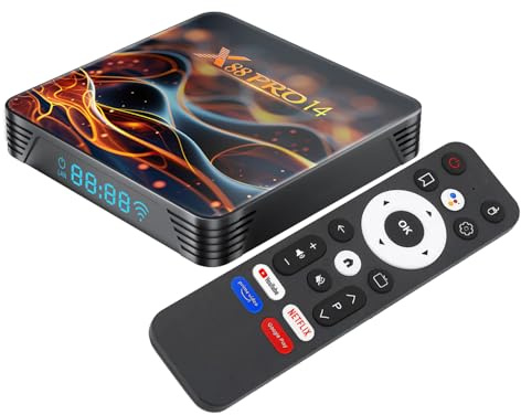 GREVA 8K Android 14.0 TV Box 2026, Android Box 2GB RAM 32GB ROM, Internet TV Box RK3518 Chipsatz Unterstützung 2.4GHz/5.0GHz Dual WiFi6 HDR10 BT5.0 USB3.0 Ethernet LAN 3D HD Smart TV Box Bluetooth