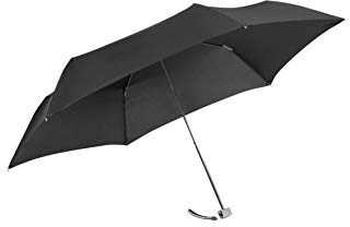 Samsonite Rain Pro 3 Section Manual Ultra Mini Flat Regenschirm 22,5 cm, Black