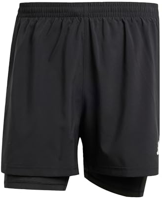 adidas Herren Own the Run Climacool 2in1 Short, Black, M