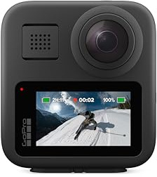 GoPro MAX – wasserdichte 360 ​​+ traditionelle Action-Kamera mit sphärischem 5,6K30 HD-Video, 16,6 MP, 360 Fotos, 1080p Live-Streaming-Stabilisierung
